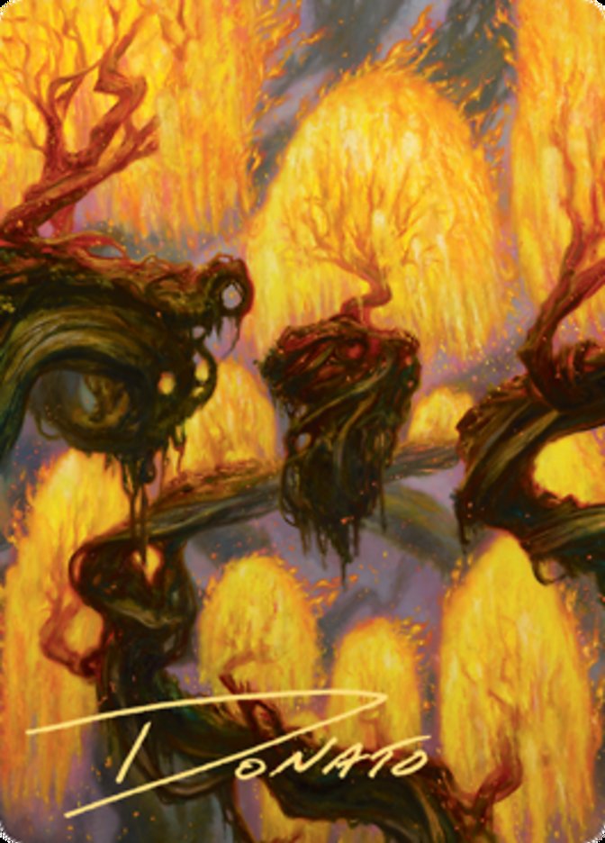 Grove of the Burnwillows Art Card (Gold-Stamped Signature) [Zendikar Rising Art Series] | Nerdhalla Games