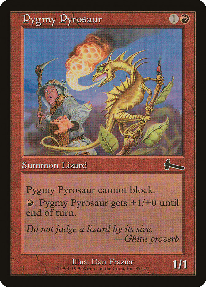 Pygmy Pyrosaur [Urza's Legacy] | Nerdhalla Games