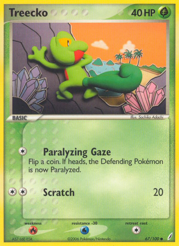 Treecko (67/100) [EX: Crystal Guardians] | Nerdhalla Games