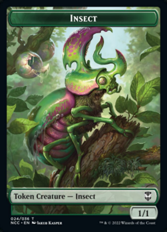 Ogre // Insect Double-sided Token [Streets of New Capenna Commander Tokens] | Nerdhalla Games