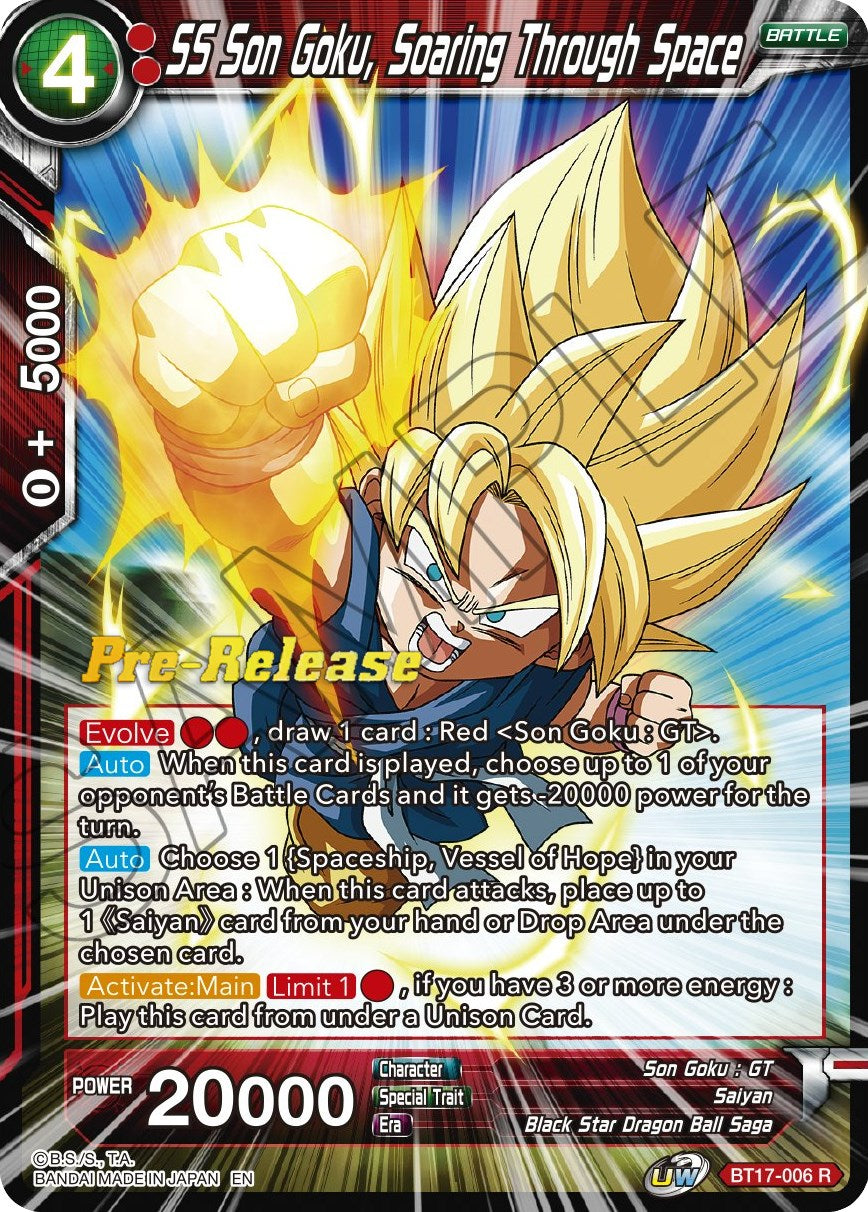 SS Son Goku, Soaring Through Space (BT17-006) [Ultimate Squad Prerelease Promos] | Nerdhalla Games