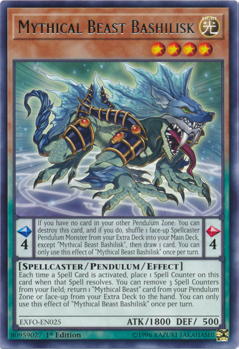 Mythical Beast Bashilisk [EXFO-EN025] Rare | Nerdhalla Games