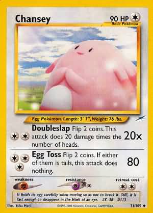 Chansey (31/105) [Neo Destiny Unlimited] | Nerdhalla Games