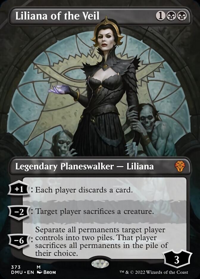 Liliana of the Veil (Borderless) [Dominaria United] | Nerdhalla Games