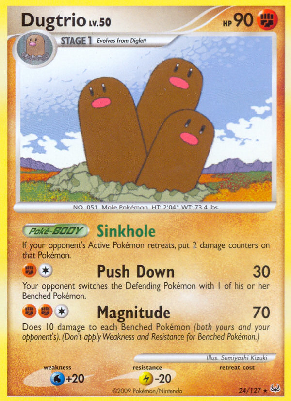 Dugtrio (24/127) [Platinum: Base Set] | Nerdhalla Games