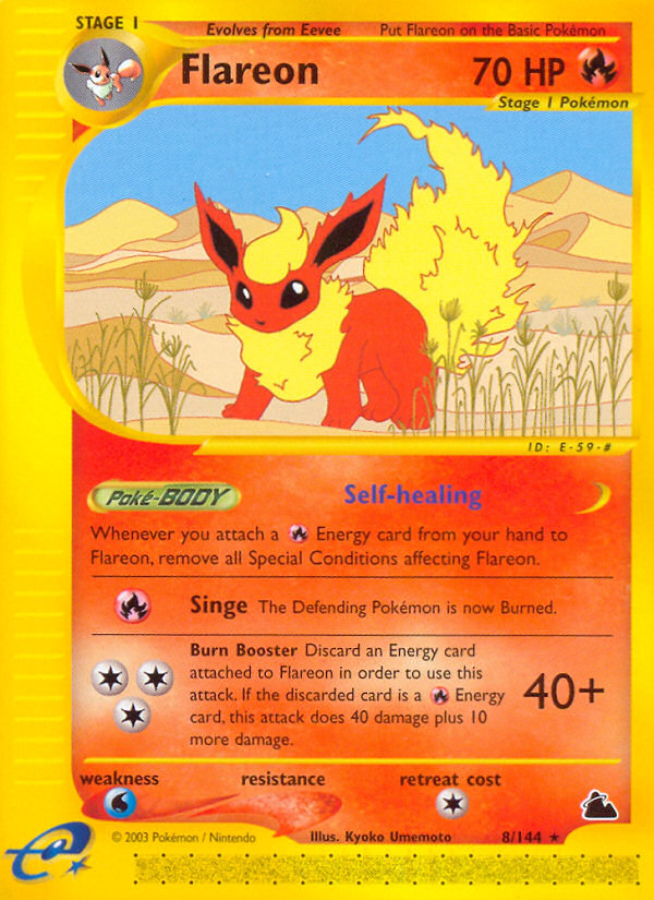 Flareon (8/144) [Skyridge] | Nerdhalla Games