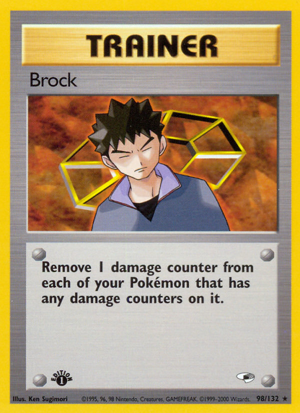 Brock (98/132) [Gym Heroes 1st Edition] | Nerdhalla Games