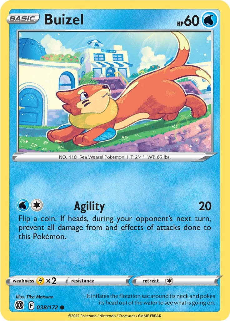 Buizel (038/172) [Sword & Shield: Brilliant Stars] | Nerdhalla Games