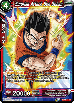 Surprise Attack Son Gohan (Starter Deck - Pride of the Saiyans) (SD15-04) [Cross Spirits] | Nerdhalla Games