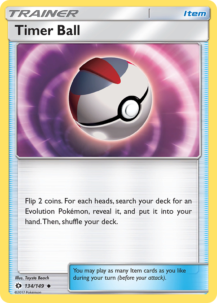 Timer Ball (134/149) [Sun & Moon: Base Set] | Nerdhalla Games