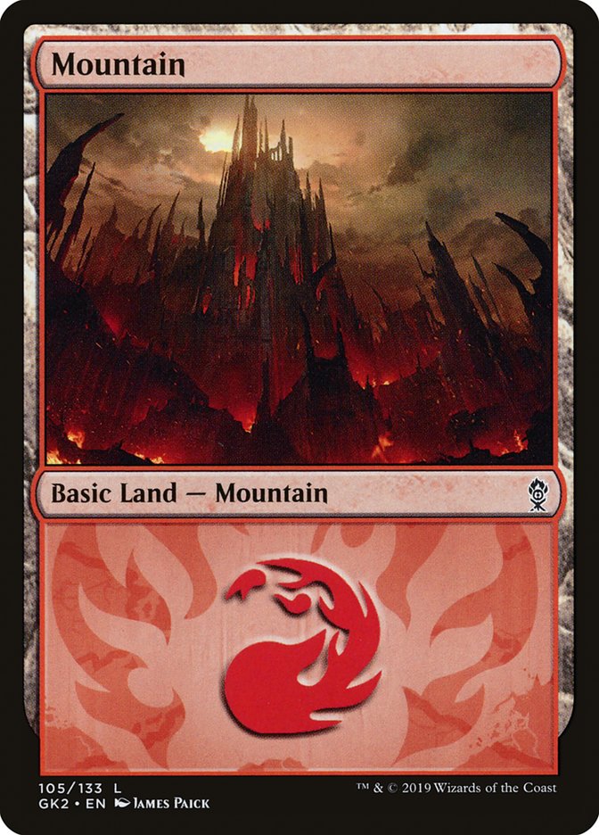 Mountain (105) [Ravnica Allegiance Guild Kit] | Nerdhalla Games