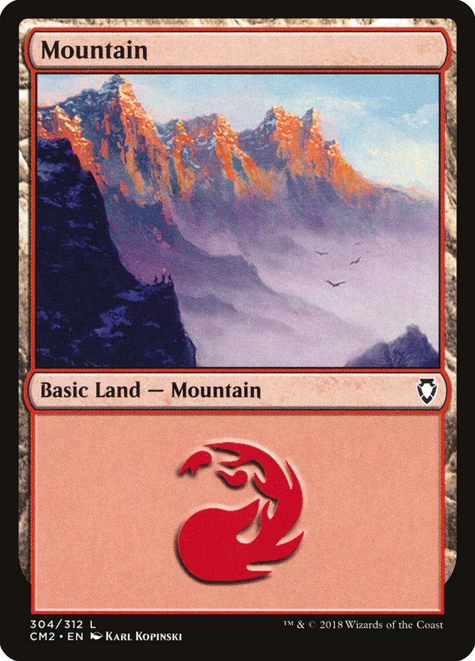 Mountain (304) [Commander Anthology Volume II] | Nerdhalla Games