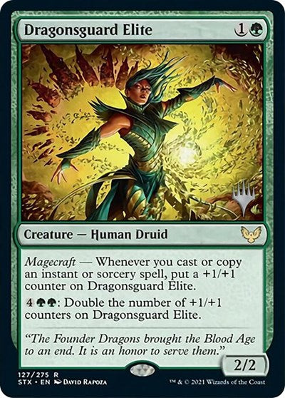 Dragonsguard Elite (Promo Pack) [Strixhaven: School of Mages Promos] | Nerdhalla Games