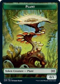 Plant // Treasure Double-sided Token [Double Masters Tokens] | Nerdhalla Games