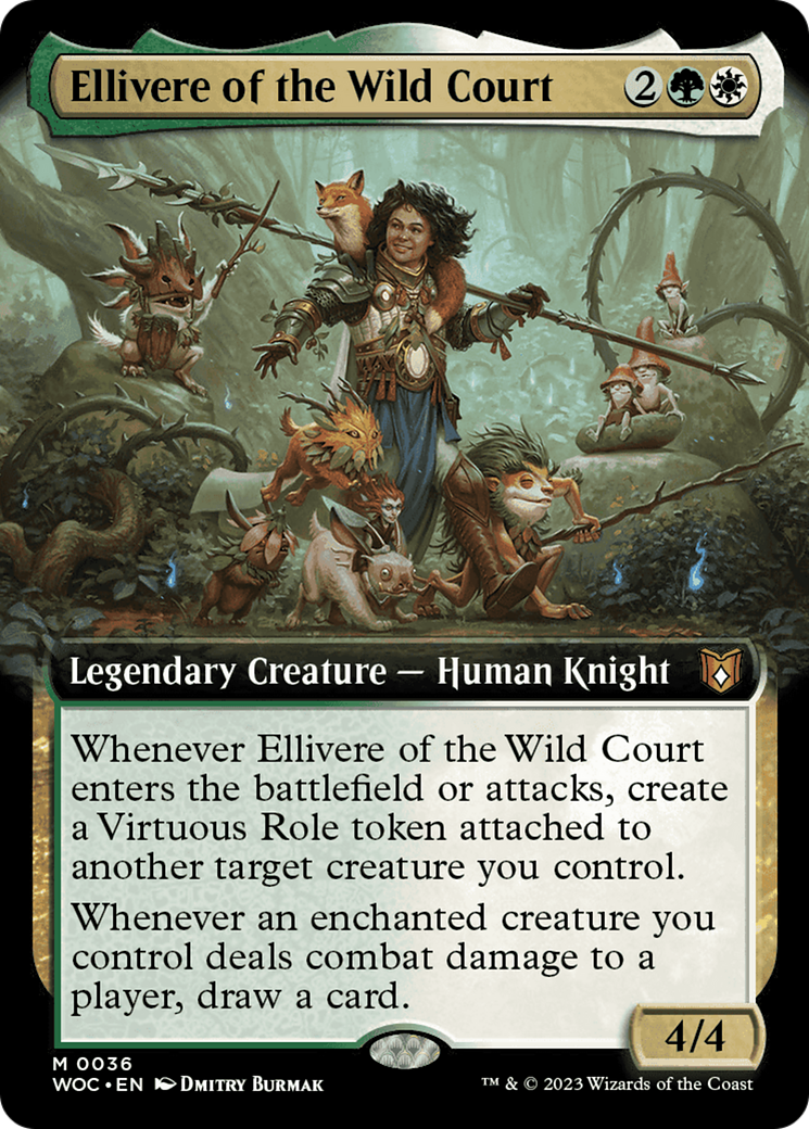 Ellivere of the Wild Court (Extended Art) [Wilds of Eldraine Commander] | Nerdhalla Games