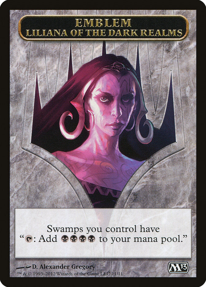 Liliana of the Dark Realms Emblem [Magic 2013 Tokens] | Nerdhalla Games