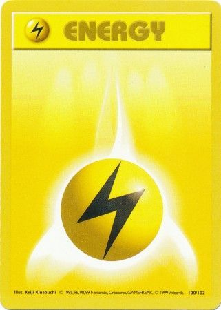 Lightning Energy (100/102) [Base Set Shadowless Unlimited] | Nerdhalla Games