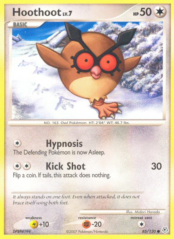 Hoothoot (85/130) [Diamond & Pearl: Base Set] | Nerdhalla Games