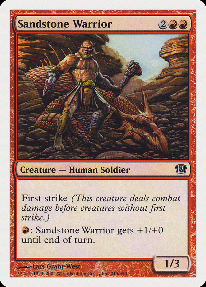 Sandstone Warrior [Ninth Edition] | Nerdhalla Games