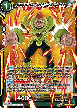 Android 16, Mechanical Partner (Rare) [BT13-113] | Nerdhalla Games