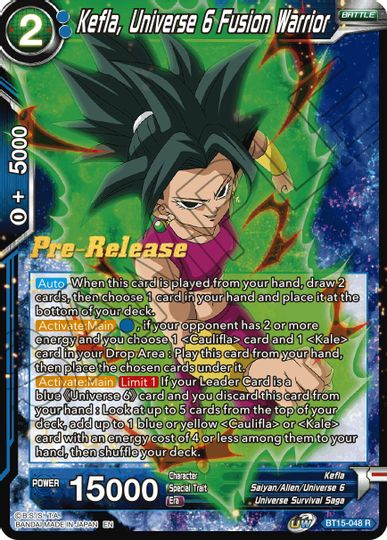 Kefla, Universe 6 Fusion Warrior (BT15-048) [Saiyan Showdown Prerelease Promos] | Nerdhalla Games