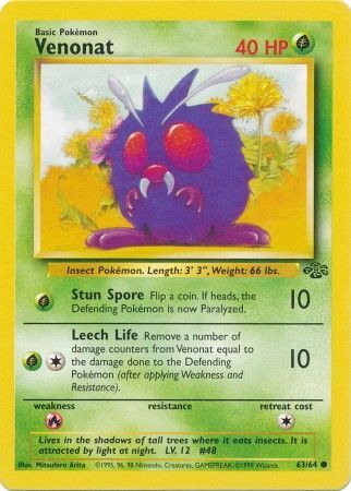 Venonat (63/64) [Jungle Unlimited] | Nerdhalla Games