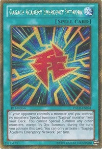 Gagaga Academy Emergency Network [PGLD-EN028] Gold Secret Rare | Nerdhalla Games