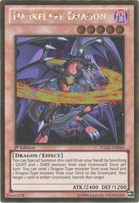 Darkflare Dragon [PGLD-EN040] Gold Rare | Nerdhalla Games