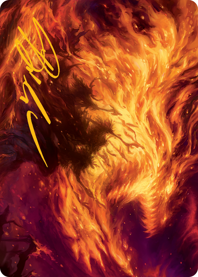 Stoke the Flames Art Card (Gold-Stamped Signature) [March of the Machine Art Series] | Nerdhalla Games