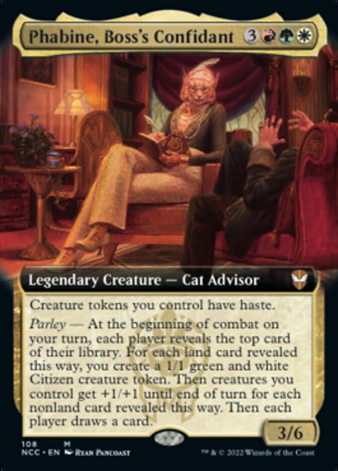 Phabine, Boss's Confidant (Extended Art) [Streets of New Capenna Commander] | Nerdhalla Games