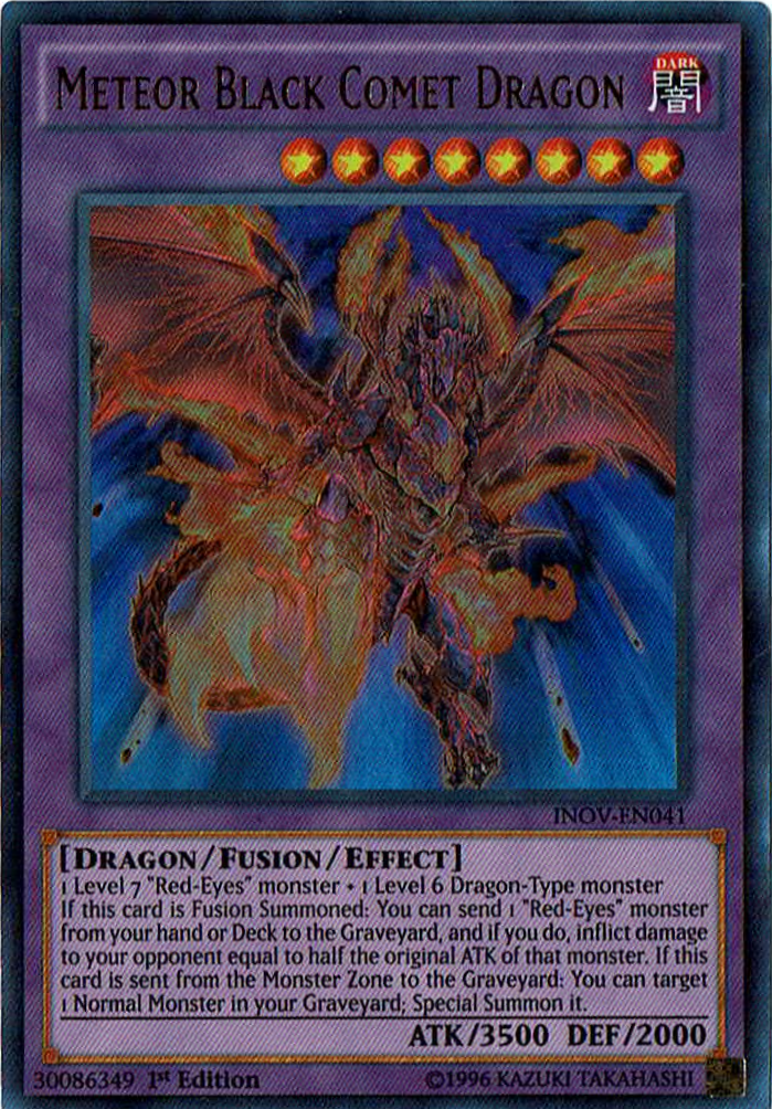 Meteor Black Comet Dragon [INOV-EN041] Ultra Rare | Nerdhalla Games