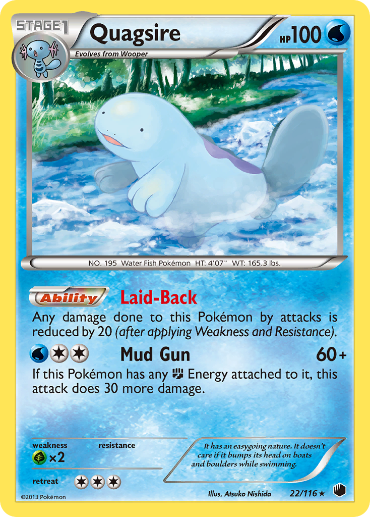 Quagsire (22/116) [Black & White: Plasma Freeze] | Nerdhalla Games