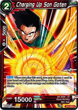 Charging Up Son Goten [BT4-008] | Nerdhalla Games