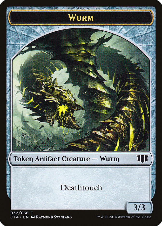 Wurm (032/036) // Goat Double-sided Token [Commander 2014 Tokens] | Nerdhalla Games