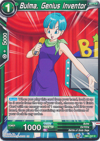 Bulma, Genius Inventor (DB1-047) [Dragon Brawl] | Nerdhalla Games