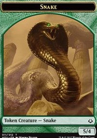 Snake // Zombie Double-sided Token [Hour of Devastation Tokens] | Nerdhalla Games