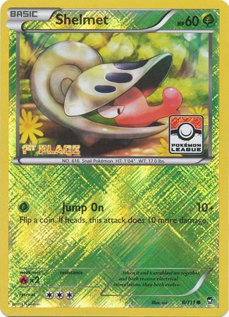 Shelmet (8/111) (League Promo 1st Place) [XY: Furious Fists] | Nerdhalla Games