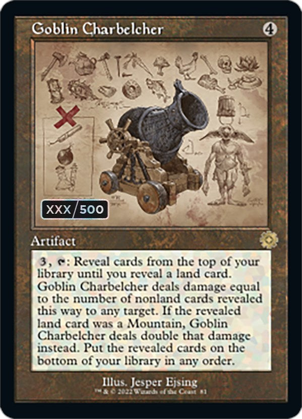 Goblin Charbelcher (Retro Schematic) (Serial Numbered) [The Brothers' War Retro Artifacts] | Nerdhalla Games