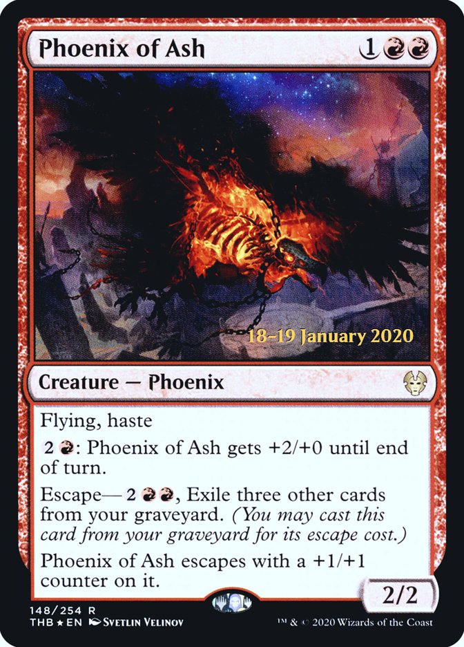 Phoenix of Ash [Theros Beyond Death Prerelease Promos] | Nerdhalla Games