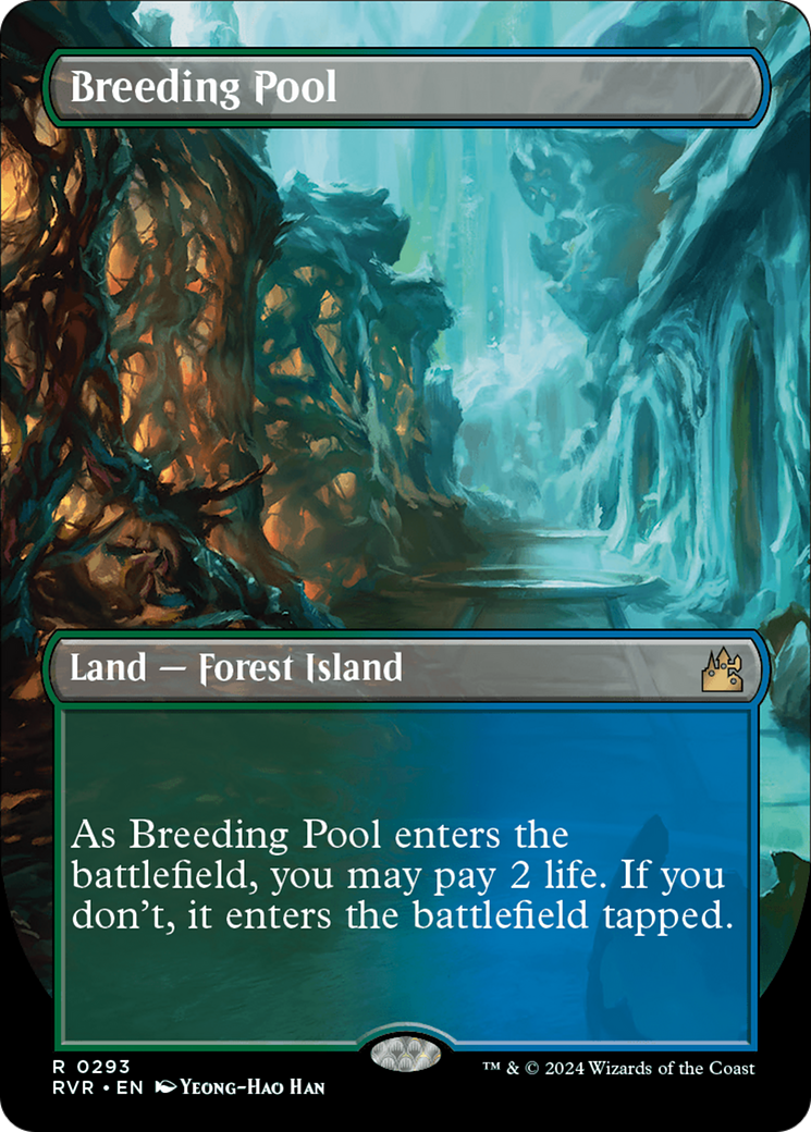 Breeding Pool (Borderless) [Ravnica Remastered] | Nerdhalla Games