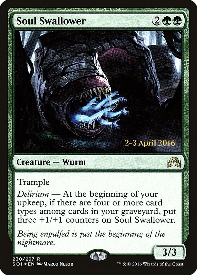 Soul Swallower [Shadows over Innistrad Prerelease Promos] | Nerdhalla Games