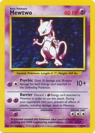 Mewtwo (10/102) [Base Set Unlimited] | Nerdhalla Games