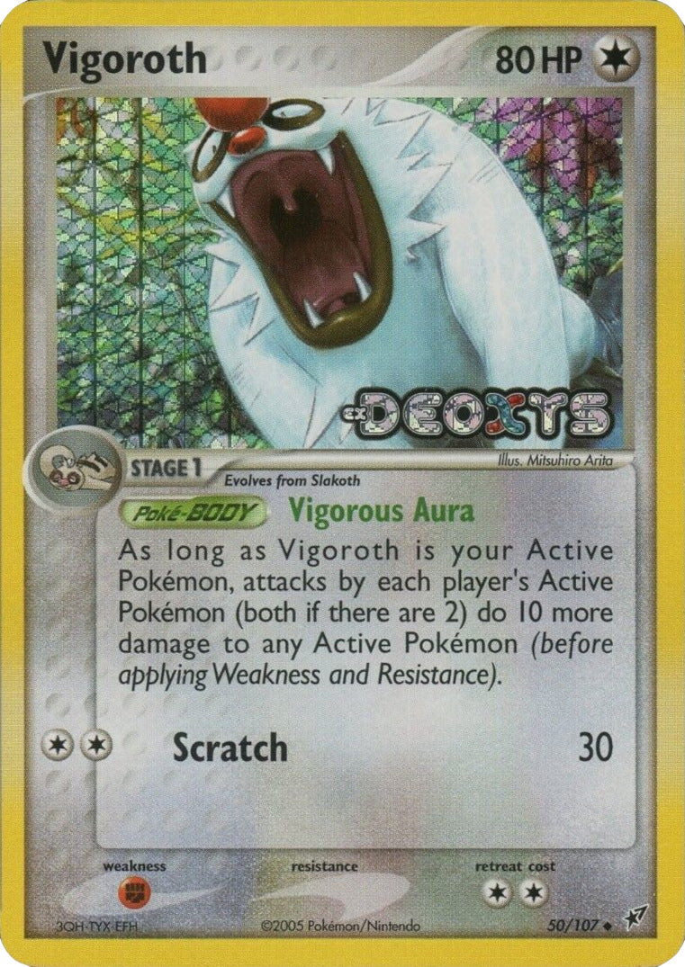 Vigoroth (50/107) (Stamped) [EX: Deoxys] | Nerdhalla Games