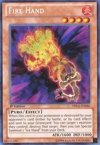 Fire Hand [DRLG-EN046] Secret Rare | Nerdhalla Games