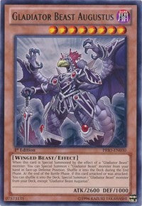 Gladiator Beast Augustus [PRIO-EN030] Rare | Nerdhalla Games