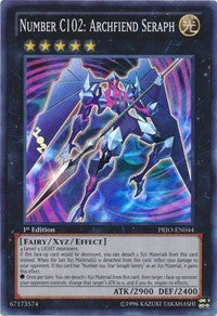 Number C102: Archfiend Seraph [PRIO-EN044] Super Rare | Nerdhalla Games