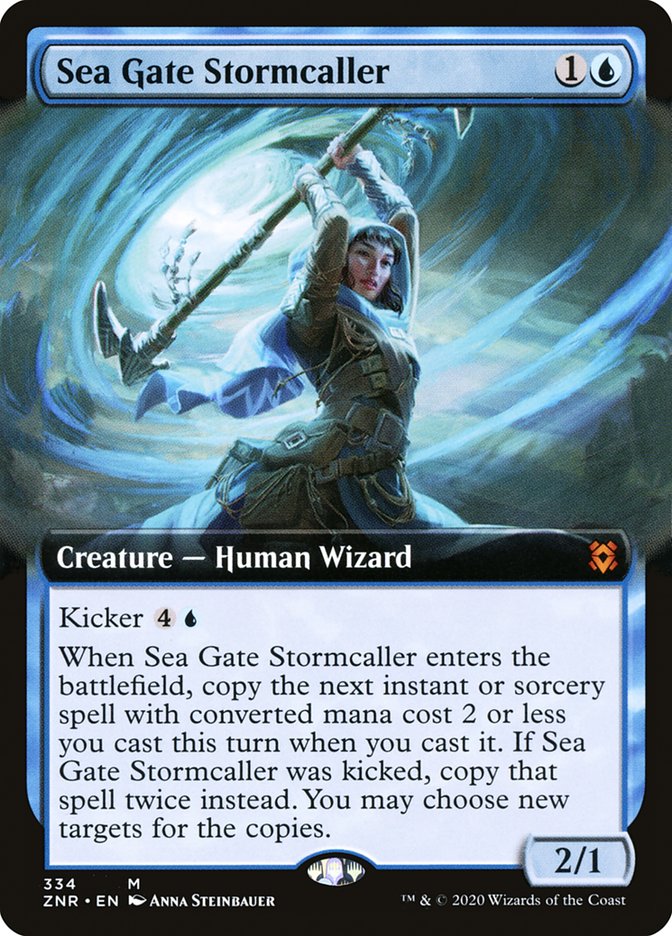 Sea Gate Stormcaller (Extended Art) [Zendikar Rising] | Nerdhalla Games