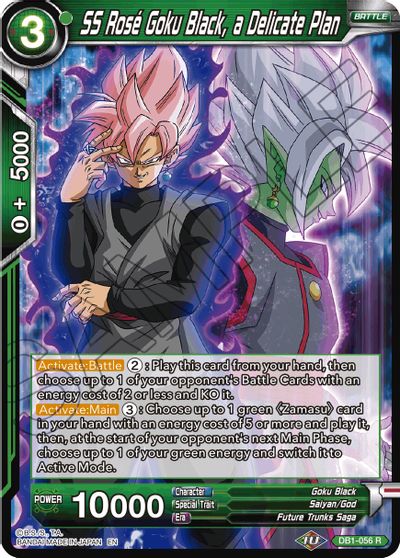 SS Rose Goku Black, a Delicate Plan (Reprint) (DB1-056) [Battle Evolution Booster] | Nerdhalla Games