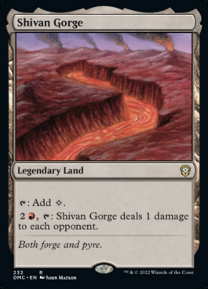 Shivan Gorge [Dominaria United Commander] | Nerdhalla Games