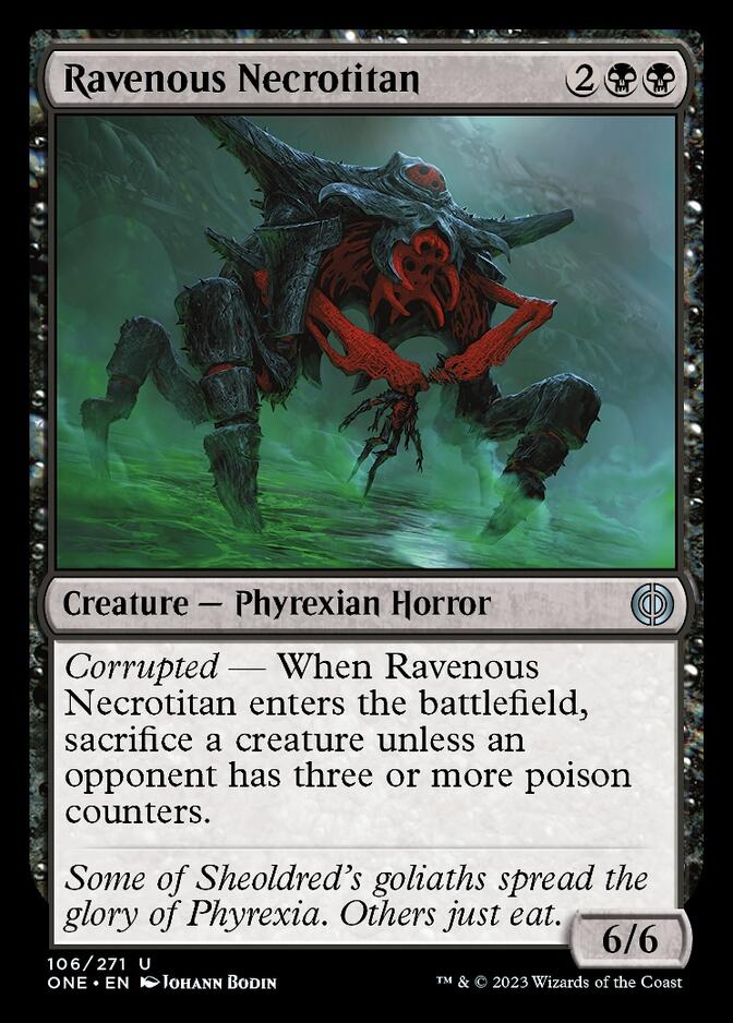 Ravenous Necrotitan [Phyrexia: All Will Be One] | Nerdhalla Games